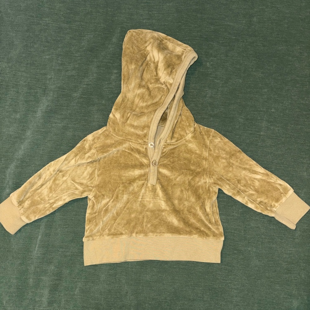 Kate Quinn 2020 Velvet Hooded Pullover- green